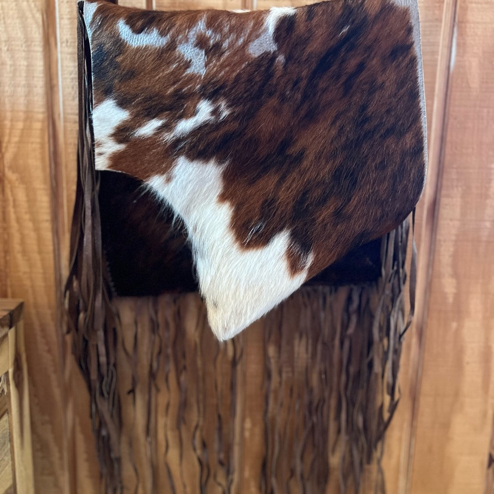 Cowhide Fringe Bag